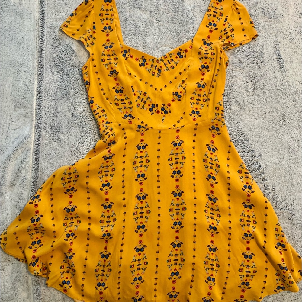 Yellow/orange floral dress